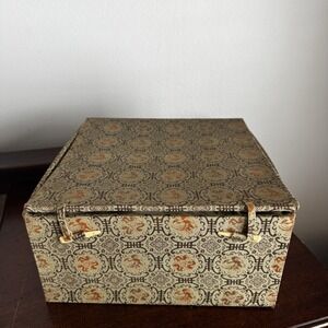 Vtg Ornate Decorative Plique a Jour BOX ONLY 10"x10"x5"